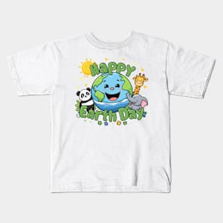 Happy earth day Kids T-Shirt